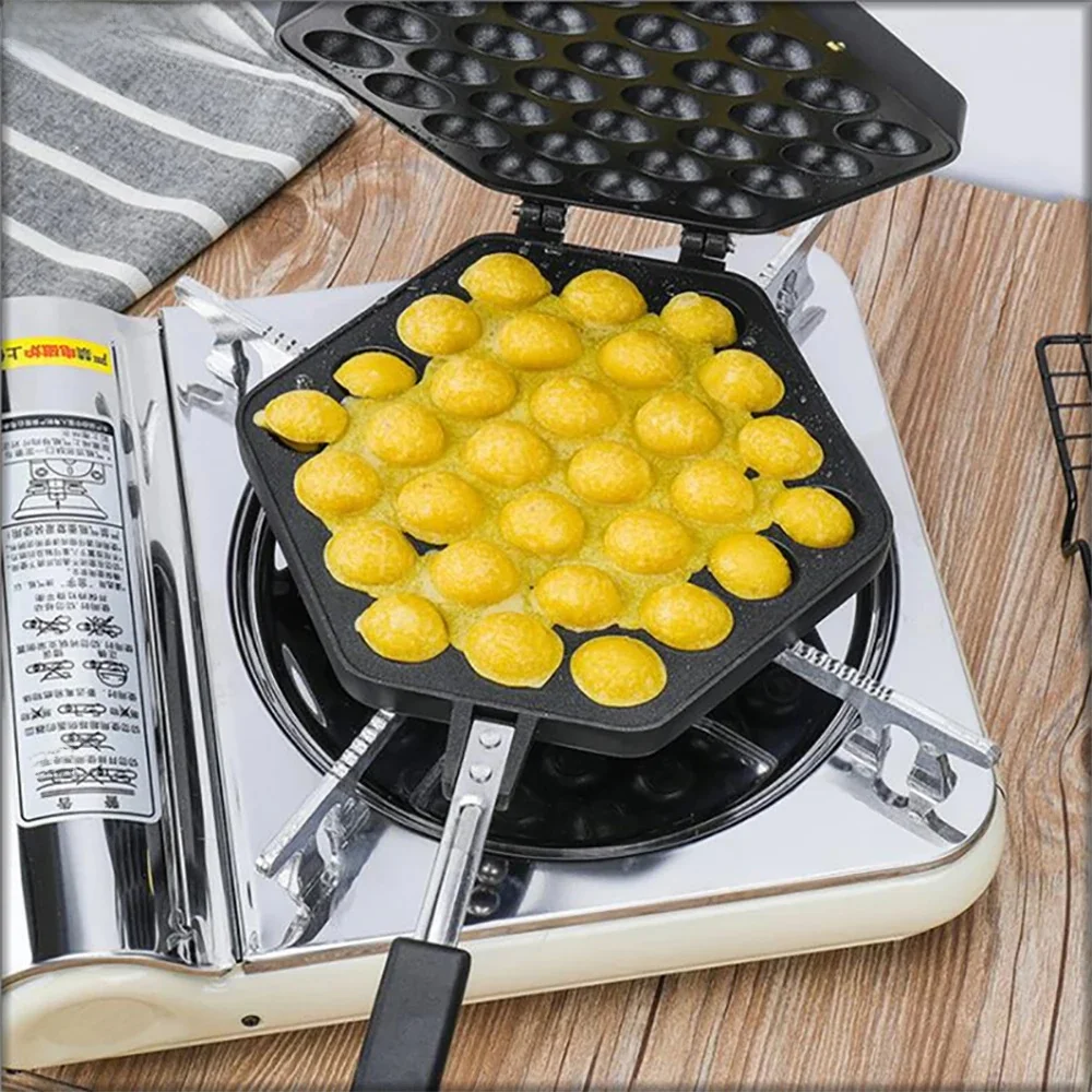 XEOLEO Waffle Maker Mould Hongkong Waffle Machine Egg Puffs Mould Family Waffle Tableware Non-stick Coating DIY Muffins Plate