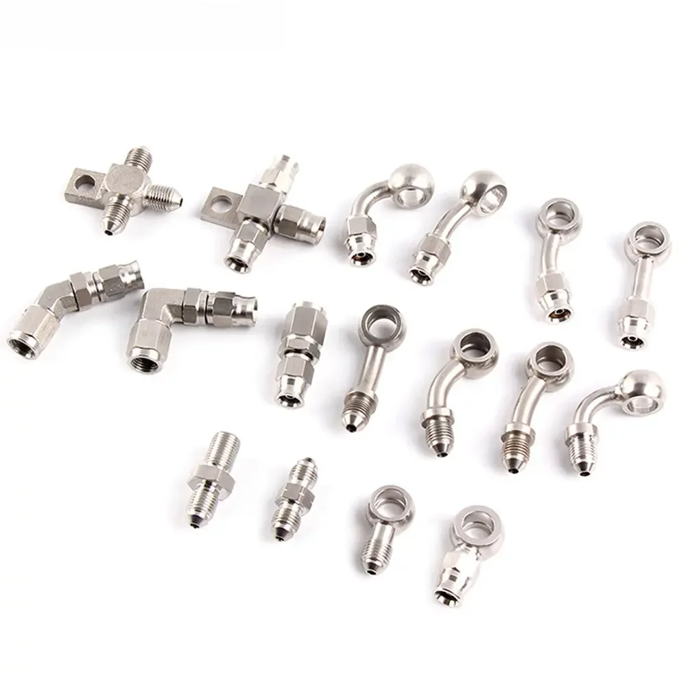 AliExpress stainless Steel 10mm AN3 Motorcycle Motor Bike Hydraulic Brake Oil Hose Line Banjo Fitting