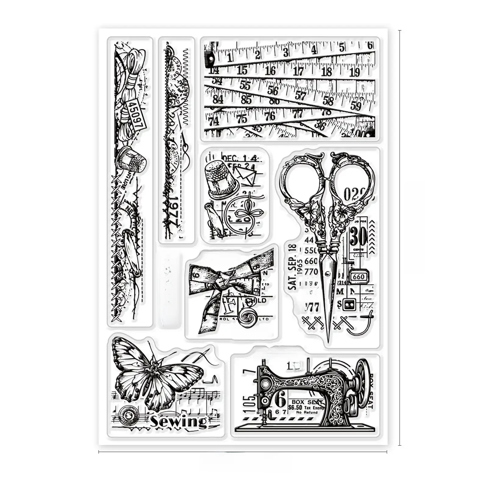 2024 nowe szycie narzędzia stempel bezbarwny stempel do scrapbookingu przezroczysta guma silikonowa DIY dekoracja do albumu na zdjęcia — zdjęcie 2