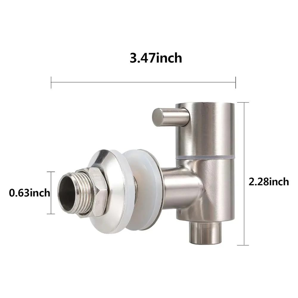 Spigot for Beverage Dispenser, Stainless Steel Lever Pour Spout Water Dispenser Replacement Faucet for Berkey