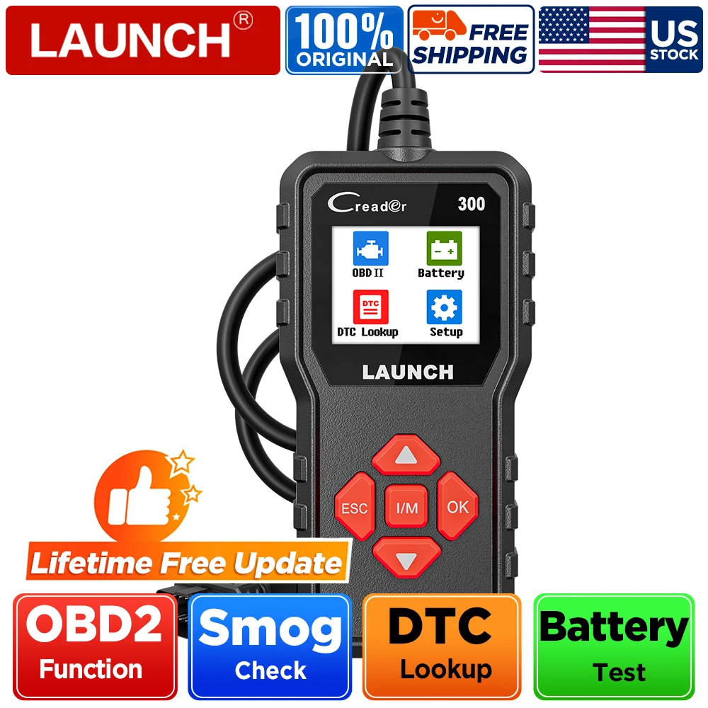 LANCEMENT X431 Creader CR300 OBD2 Scanner défaut du moteur lecteur de Code automobile outil de Diagnostic mise à jour gratuite PK ELM327