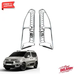 Chrome stop frame for Citroen Berlingo 2 pcs. Abs. Between 2019-2023 models. A + quality automotive modified car