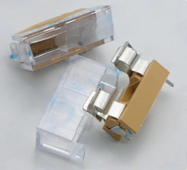 10 szt. 5x20mm szklany uchwyt na bezpiecznik przezroczysty z bloki bezpiecznikowe z przezroczystą pokrywą 5x20mm z nagłówkiem ubezpieczeniowym — zdjęcie 2