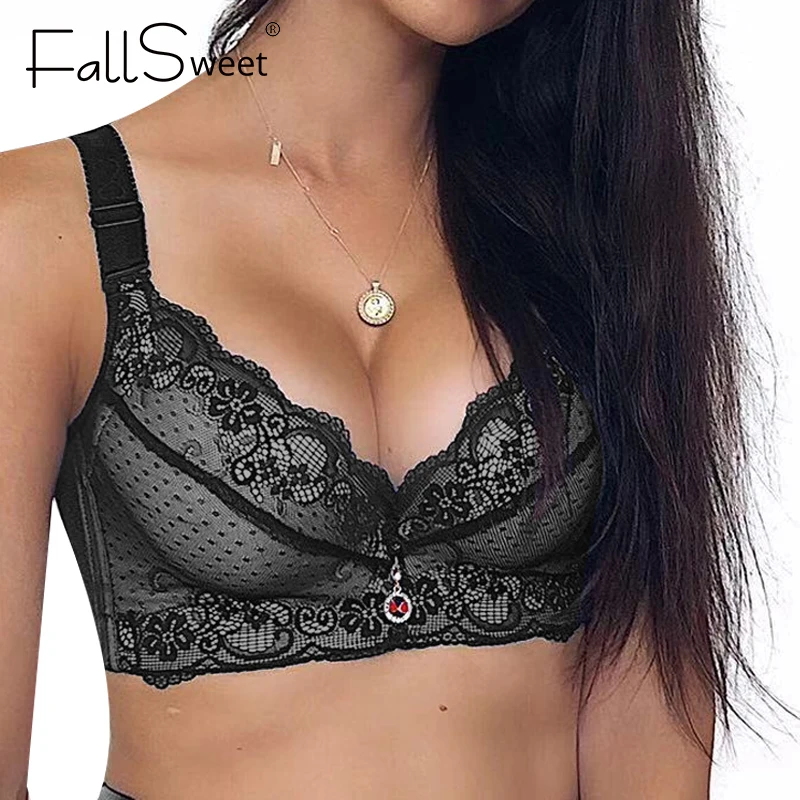 

FallSweet Plus Size Women Bra Push Up Padded Bras for Women Sexy Thick Cup Brassiere Femme