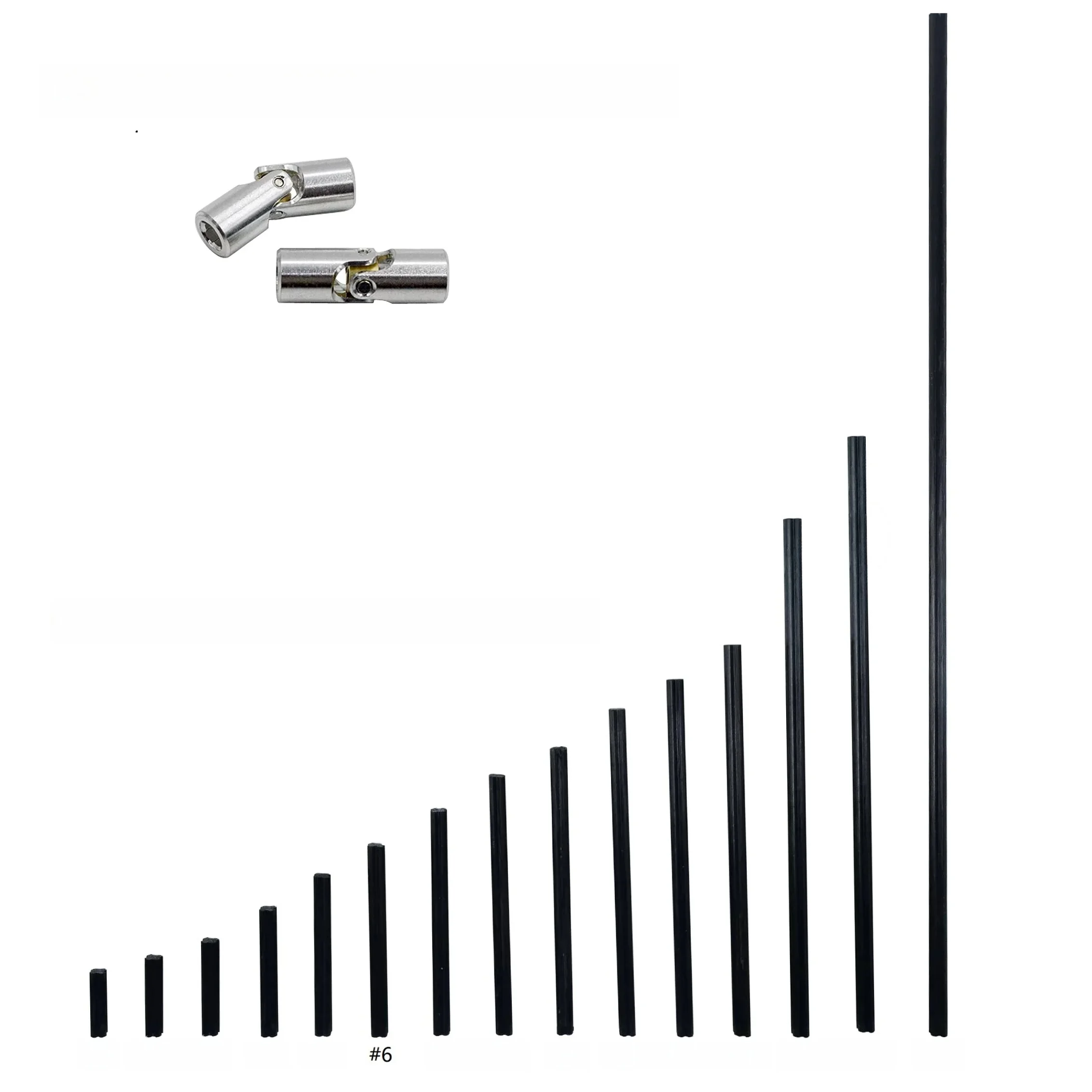 Joints universels en alliage métallique 61903, blocs de construction techniques en Fiber de carbone, pièces d'essieu transversal, bricolage MOC, accès modifié à haute résistance