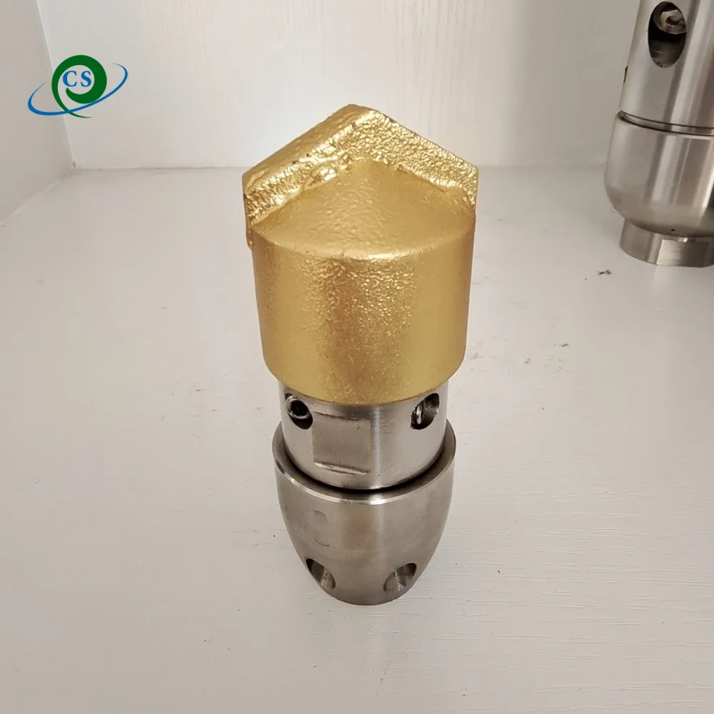 1/2 High Pressure Rotating Nozzle Diamond point wear and durable Dredge Sewer Pipe Drill Brick Cement Oil Cleaning Dirt Blocking