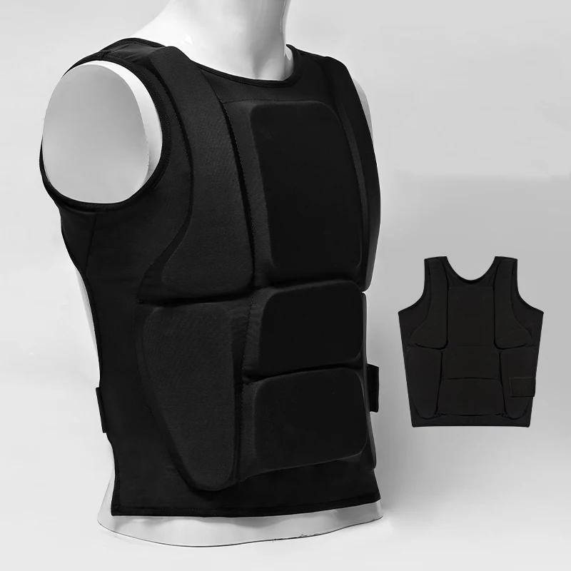 Karate Chest Guard Adjustable Breathable Body Protector with EPE Foam Padding for Martial Arts Sparring Training Adult Youth