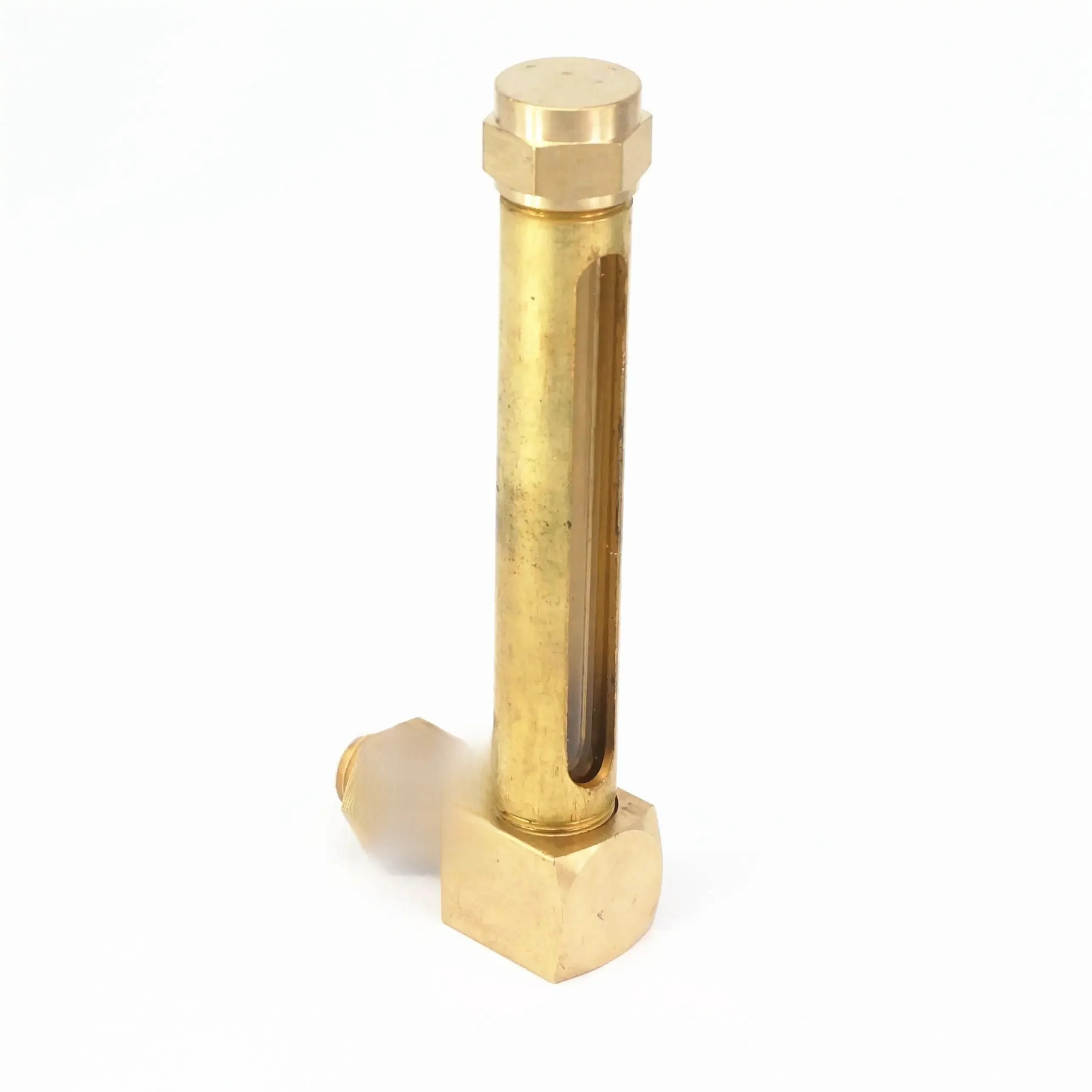 1/4 "3/8" 1/2 "BSPP M10 M12 M14 M16 80mm olej mosiężny wskaźnik poziomu cieczy wziernik tokarki miski olejowej silnik gazowy ciągnika silnik — zdjęcie 2