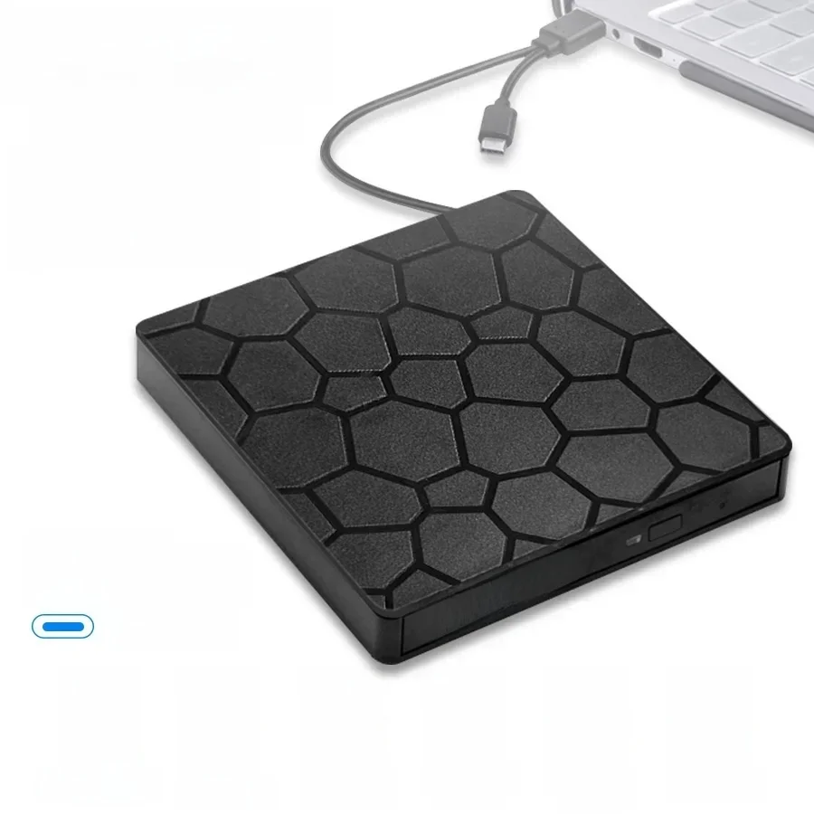 Lecteur externe DVD RW CD 2 en 1 USB 3.0 Type C, lecteur optique portable pour ordinateur portable