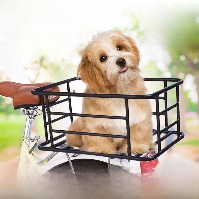 AliExpress Motorcycle Electric Bicycle Rear Box Rear Mountain Bike Bag Basket for Puppy Basket Fixed Rack Bracket Trunk