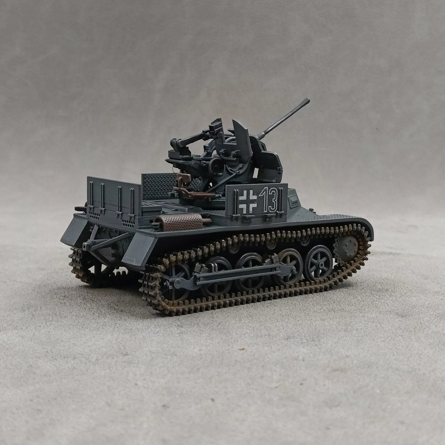 1/35 German Flakpanzer I (Flakpanzer I, Sd.Kfz.101), SLA printing hand-colored finished model decorative ornament