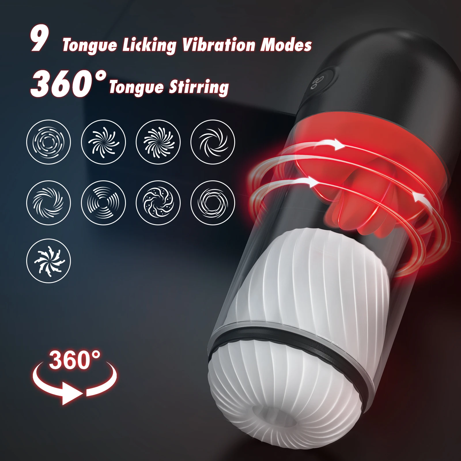 Male Masturbation Cup 360 Tongue Licking Pocket Pussy Stroker Telescopic Heated Sucking Penis Trainer Pump Adult Sex Toy for Men