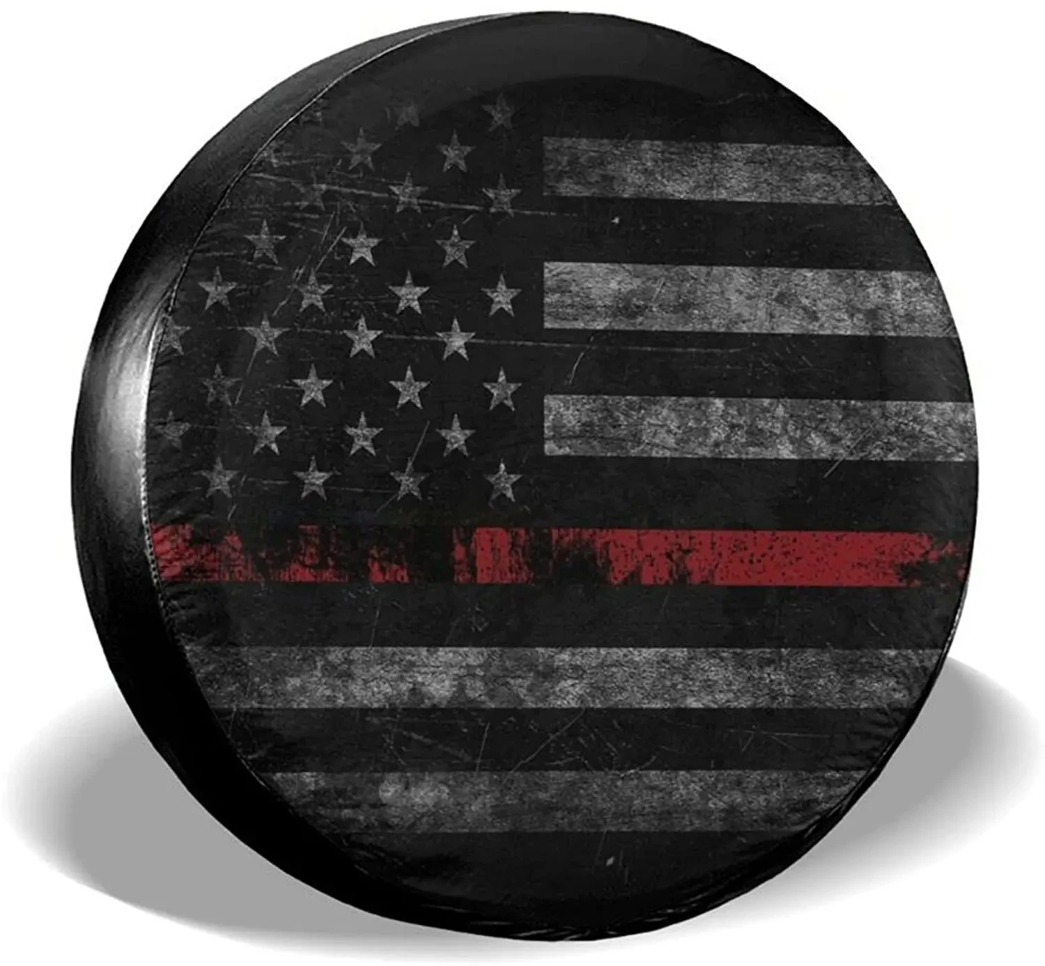 

Vintage American Flag Spare Tire Cover Universal Truck Wheel Tyre Protector for Jeep SUV Trailer RV Truck Wheel