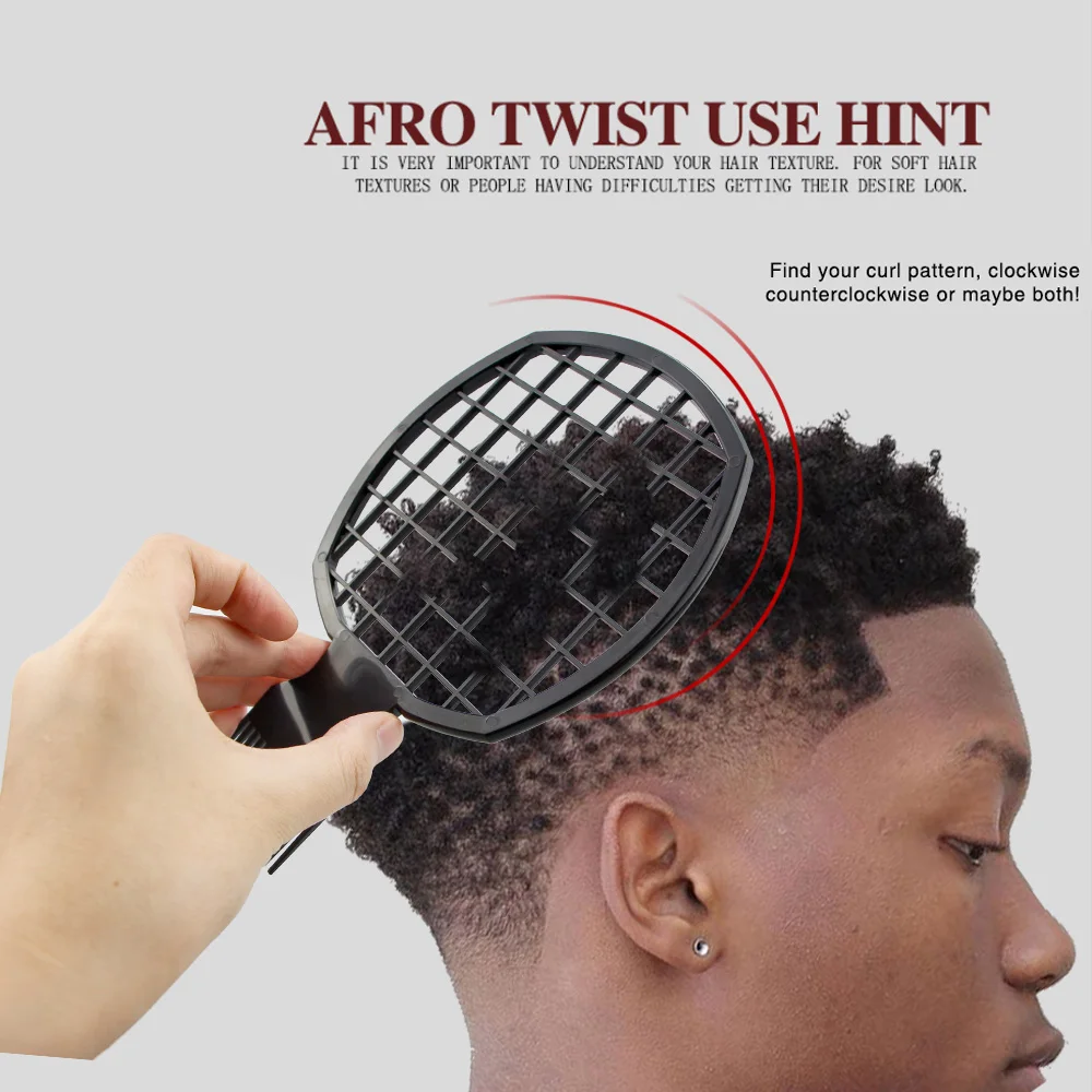 Naturhaar-Styling-Tools - Twist Wave Haarstyling-Tool, ABS-Griff, Geeignet für Afrikanische Twists und Locken, Naturhaar-Styling, Haarstyling | Kamm in Schwammform | Langlebige Haarstyling-Werkzeuge, Haarstyling-Werkzeuge – Detail 4