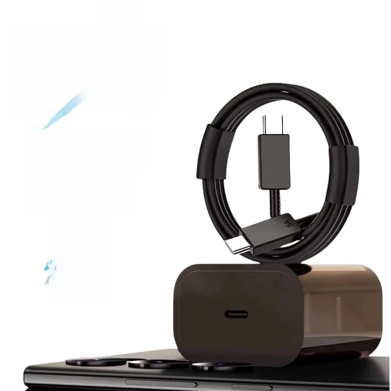 Pour Samsung 45W chargeur Super rapide pour Samsung Galaxy S24 S20 S21 S22 S23 Ultra Plus A54 5G USB Type C chargeur câble de Charge rapide