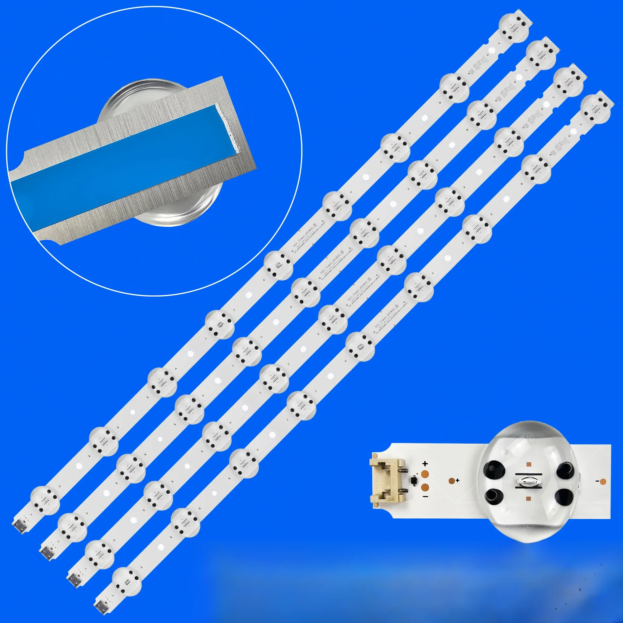 Taśma podświetlająca LED Fo 65UK6300YVB 65UK6300 65UK6400 65UK6470PLC 65UK6400PLF 65UK6300PUE SSC_65UK63_9LED_SVL650A95 EAV 64013801 — 2