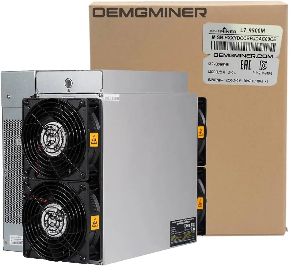 

(Оригинал) Новый Bitmain Antminer L7 9500M Doge Coin & Litecoin btc Coin Asic Miner Быстрая доставка