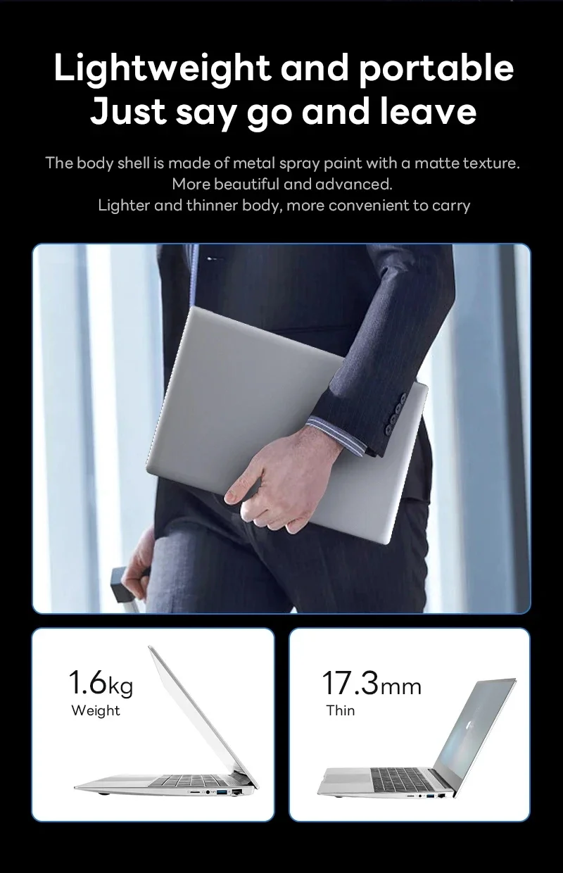Xiaman Business 2026 NEW 14.1'' Laptop Computer Intel Core i3 6100U Windows 11 16GB RAM 1TB 2TB SSD PC Computer FHD Display Laptop For Office Study Notebook PC