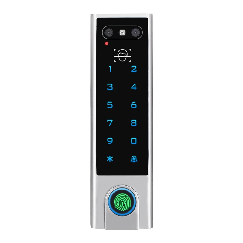 Leshine 5800 Users Touch Keypad Face Recognition Fingerprint Wifi Access Control IP66 Waterproof PIN Cards Tuya APP