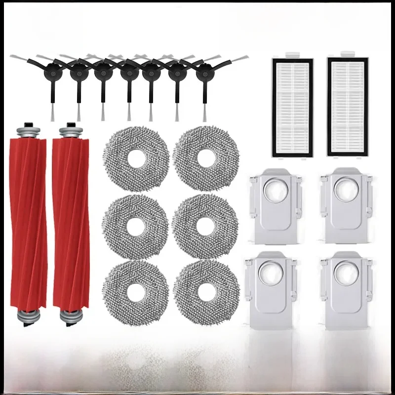 Roborock Q Revo MaxV/Q Revo S/Q Revo Pro accessoire Robot aspirateur sac à poussière brosse latérale principale filtre Hepa vadrouille tissus de rechange