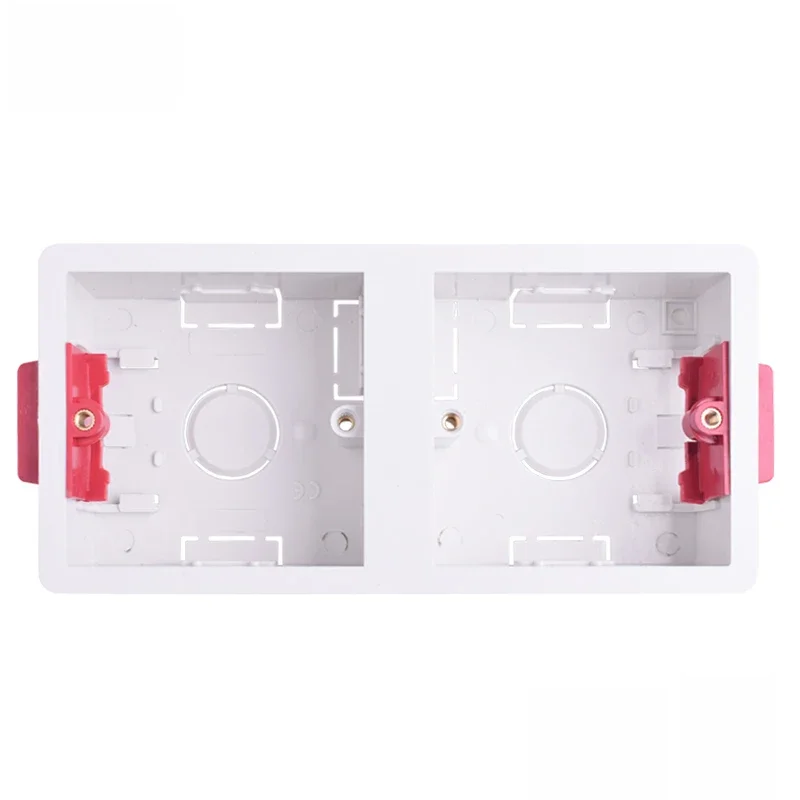 Coswall 86 Typ 2 Gang Dry Lining Box Do Płyty Gipsowej Płyta Gipsowo-Kartonowa Płyta Gipsowo-Kartonowa Głębokość 35mm Przełącznik Ścienny BOX Gniazdo Ścienne Kaseta — zdjęcie 2