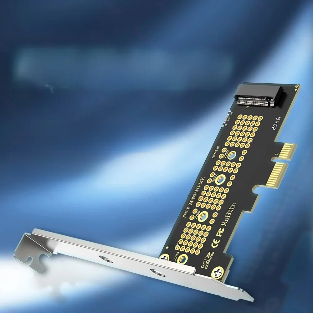 RAGEER PCIE to NVMe X1 Adapter Card, PCI Express 4.0/3.0 16Gbps to M.2 2280/60/42/30 SSD Converter with Metal Profile Bracket