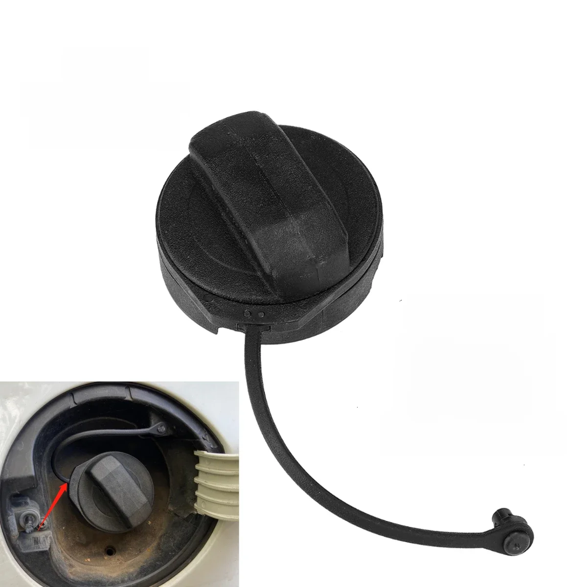 Couvercle de bouchon de réservoir d'huile et de carburant de voiture, boucle de corde 180Z01556 pour VW Golf Jetta Passat Polo pour Audi A3 A4 A6 pour Skoda Octavia Leon pour Seat