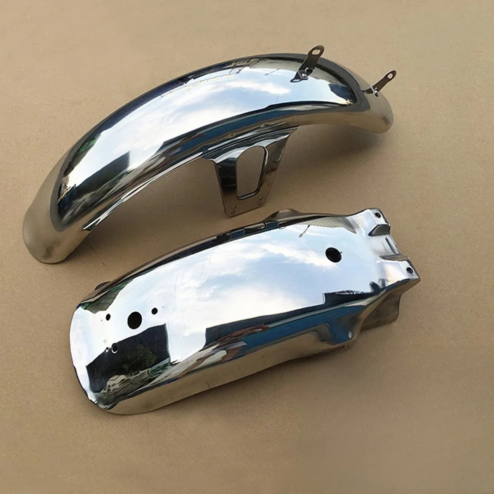 AliExpress Motorcycle Mudguard for Honda Sundiro Qianjiang CM125 SDH125 V-MAN Custom Chopper Bike Chrome Metal Mud Guard Wheel Fender Cover
