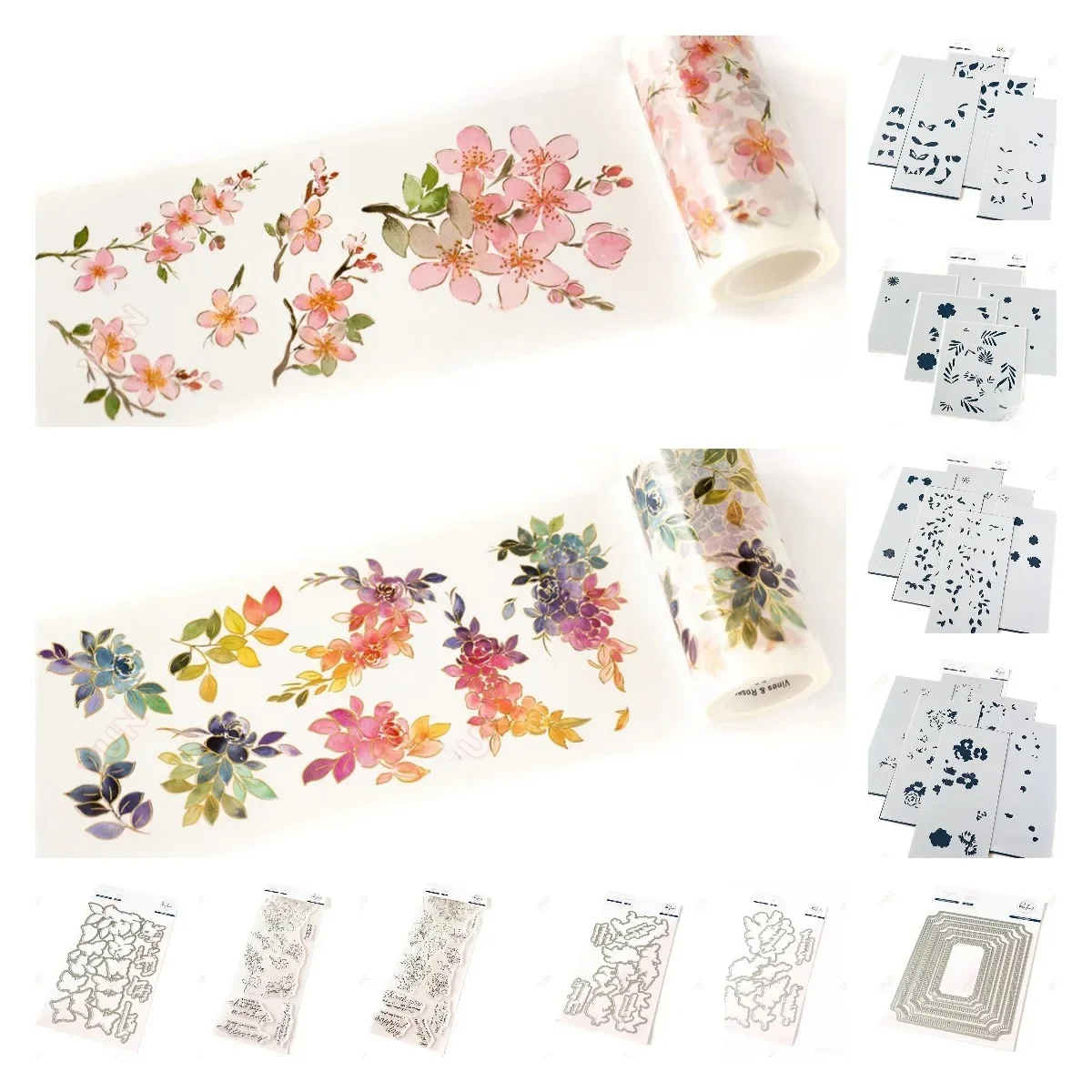 Papillons flottants avec cadre d'angle cranté, matrices de découpe en métal, ensemble de timbres et de pierres, album de bricolage, cartes de vministériels x faites à la main