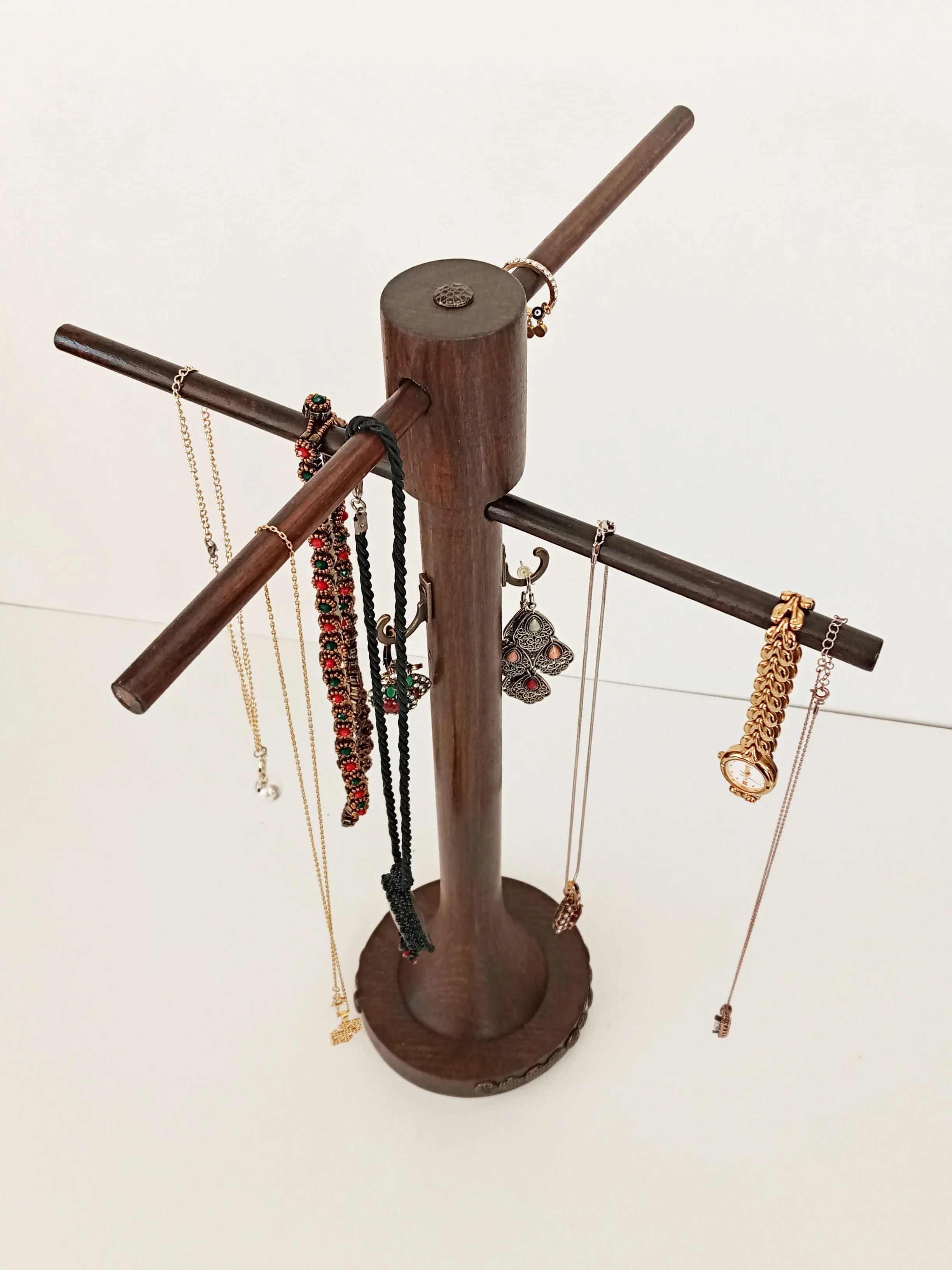 Authentic Wooden Handmade Jewelry Hanger.