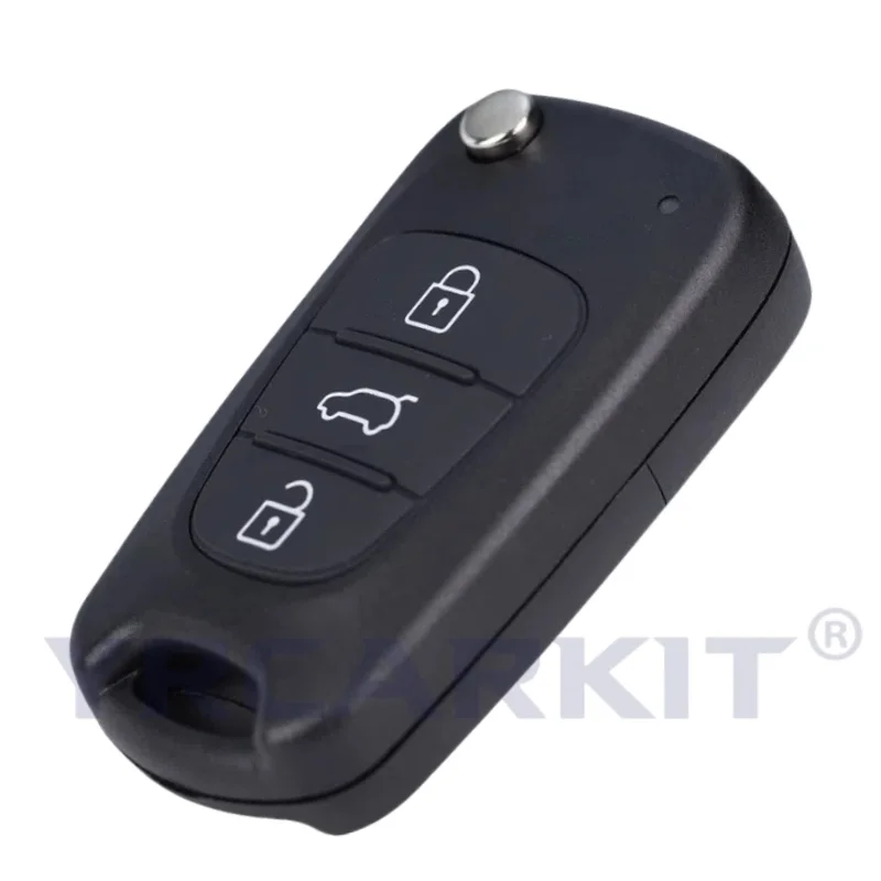 Replacement Remote Car Key Shell 3 BT Flip Folding Key Case For Kia K2 K5 Rio 3 Picanto Ceed Cerato Sportage For Hyundai