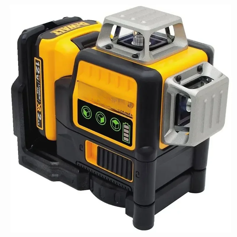 Dewalt DW089LG 3 zijden * 360 graden verticaal 12 lijnen laserniveau horizontale groene lichtniveaumeter buiten 12V lithiumbatterij - afbeelding 2