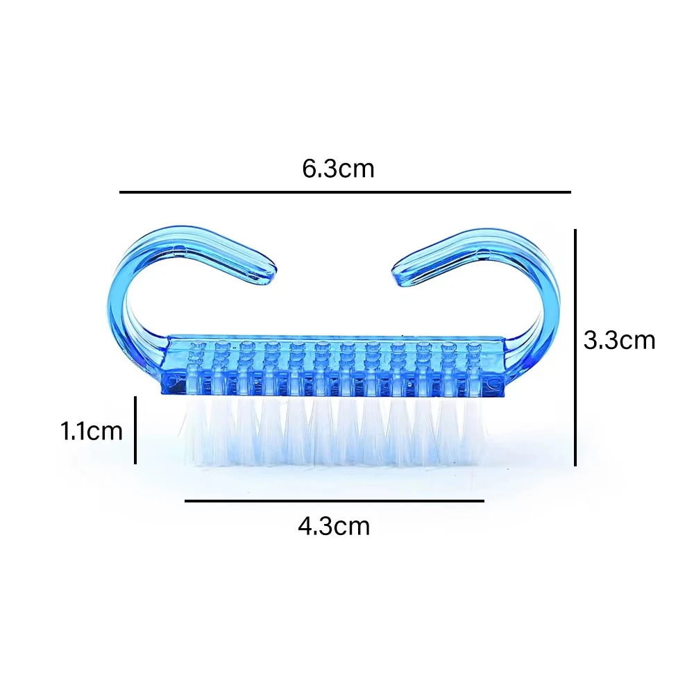 1/21/50 Stuks Plastic Nagelborstels Mix Kleur Nail Hand Schrobben Reinigingsborstel Dust Cleaner Nail Art manicure Soft Remover Gereedschap