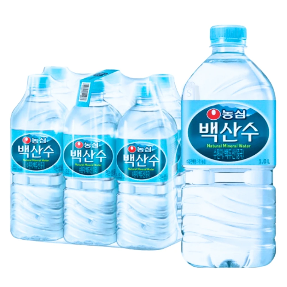 Nongshim Baeksan Water Mura Label 1L LX 24 Bottle Bottles Water Safe Bottles Bottles Water Delivery Mura Bell Mini Bottles