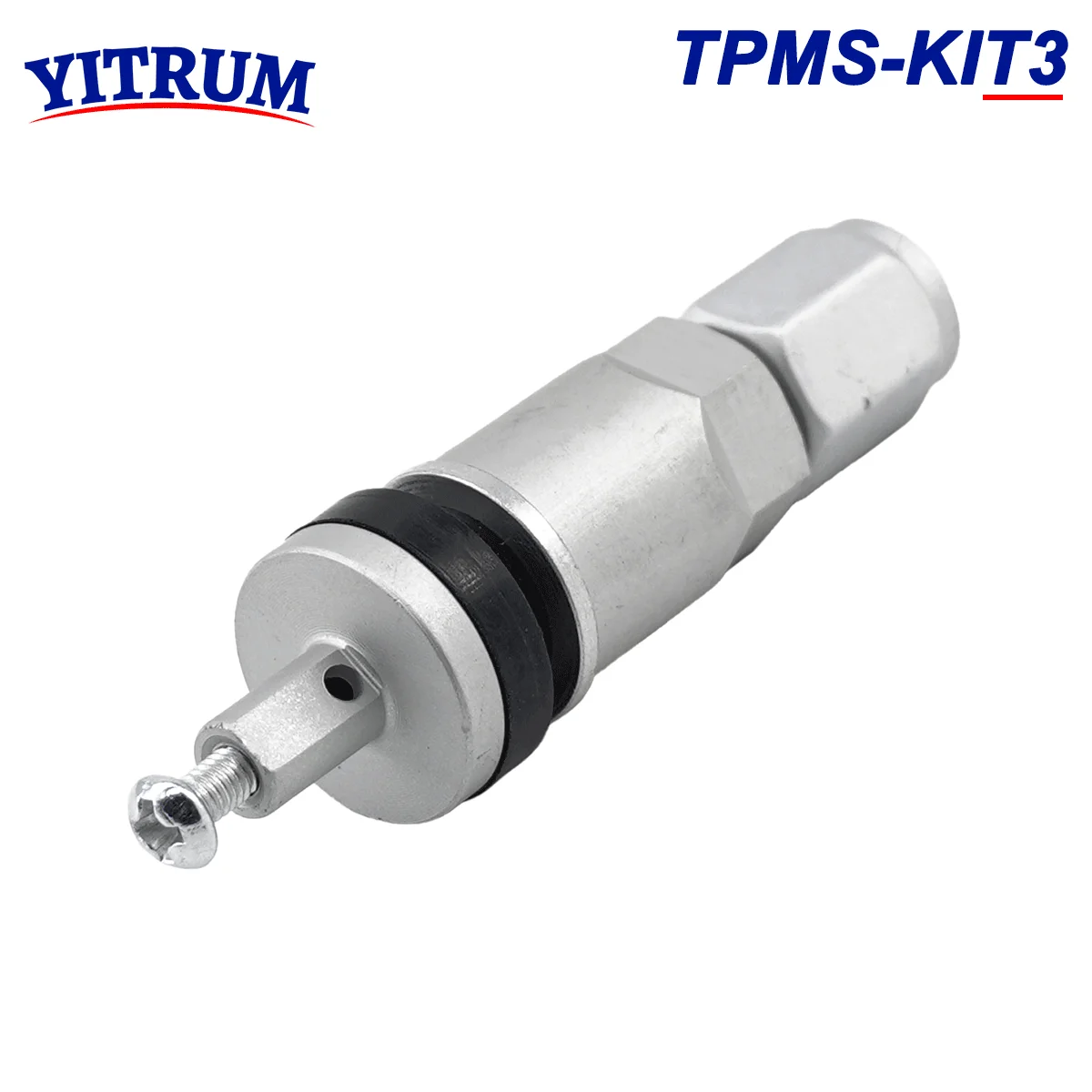 Kit de réparation de remplacement de tige de assujeten alliage d\'aluminium, capteur de pression d\'opathie TPMS, adapté pour GM, Chevrolet, Cadgrad,