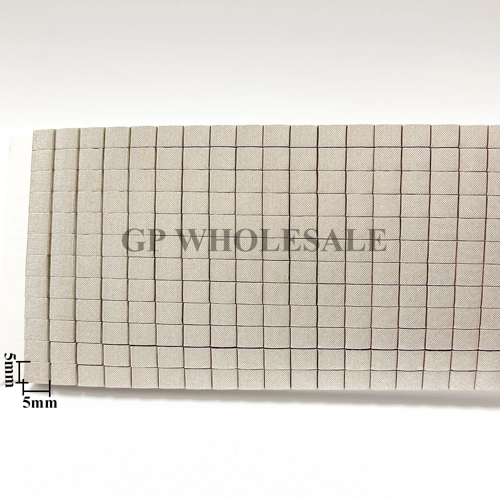200/280Pcs 5x5x5mm Conductive Fabric-over-Foam Gasket Single Sided Square Pad EMI Shielding ESD Grounding for Laptop Mini PC