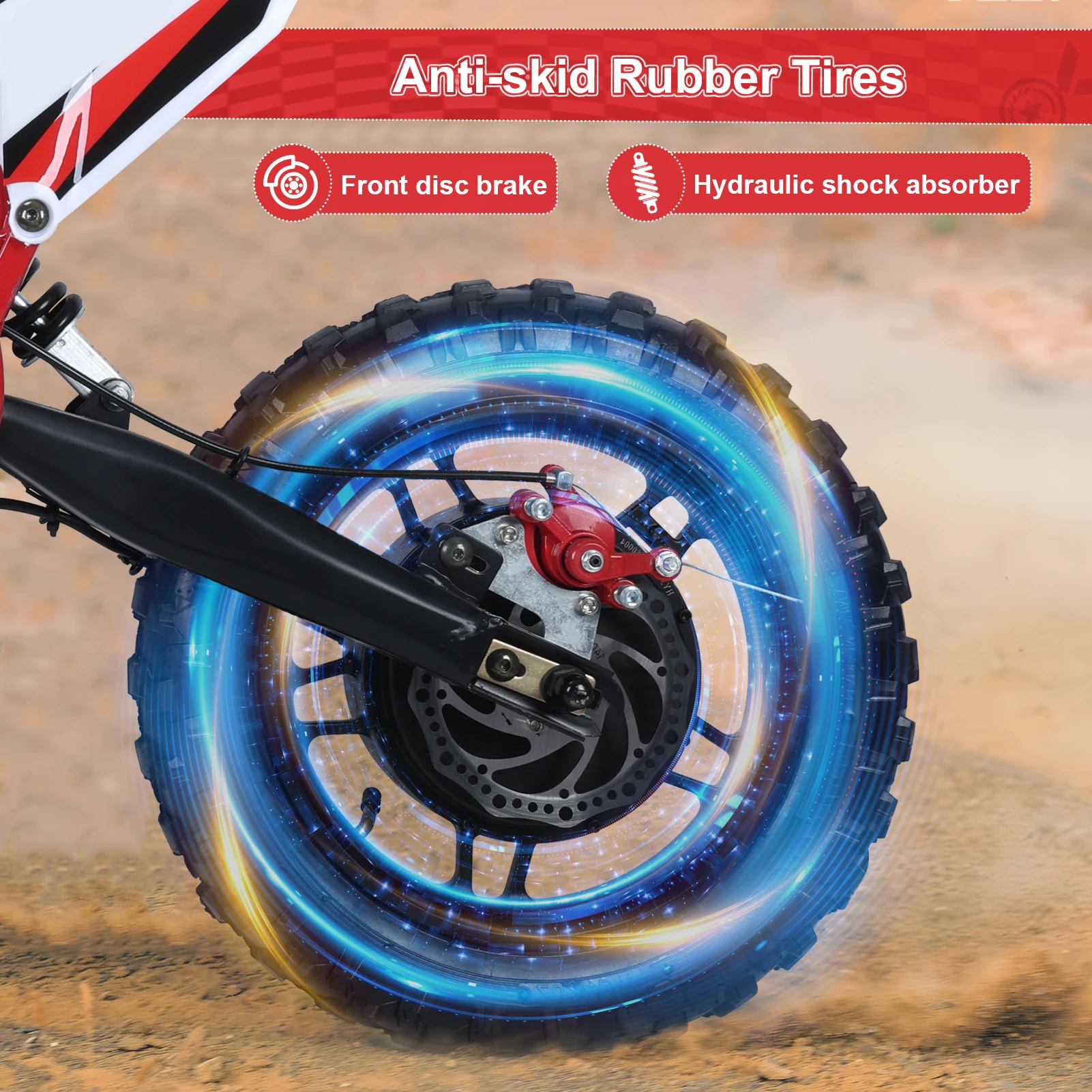 دراجة نارية كهربائية للطرق الوعرة مع نظام امتصاص صدمات هيدروليكي ، دراجة ترابية ، دراجة موتوكروس ، عجلات 10 بوصة ، 25 كيلو mph ، 36V ، W