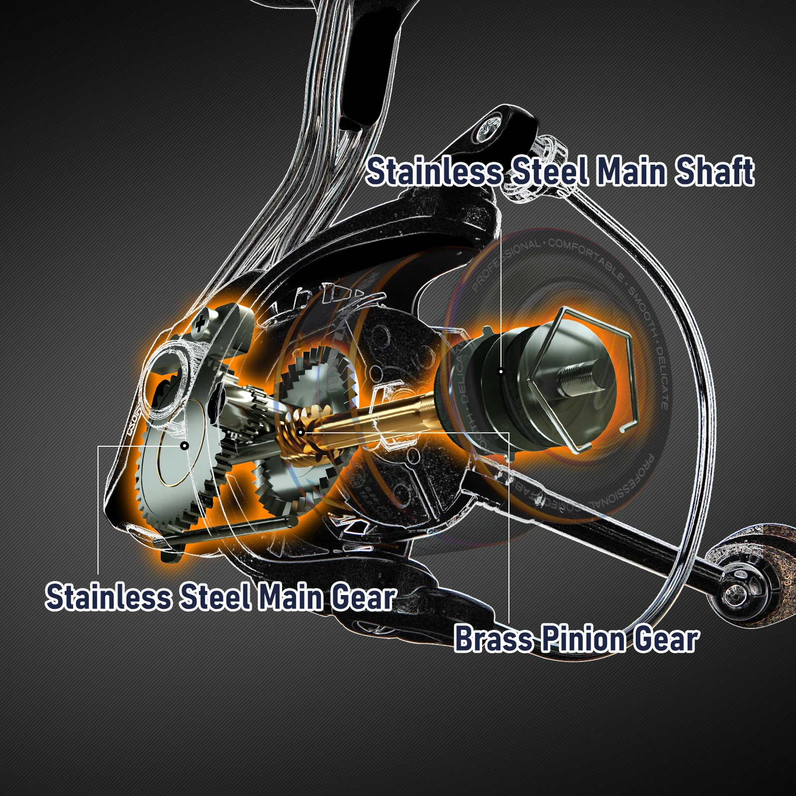 Dr.Fish  Spinning Reel 1000-4000 Full Aluminum Stainless Steel 10+1BB 5.1:1 Fishing Reel Surf Casting Offshore Carbon Fiber Drag