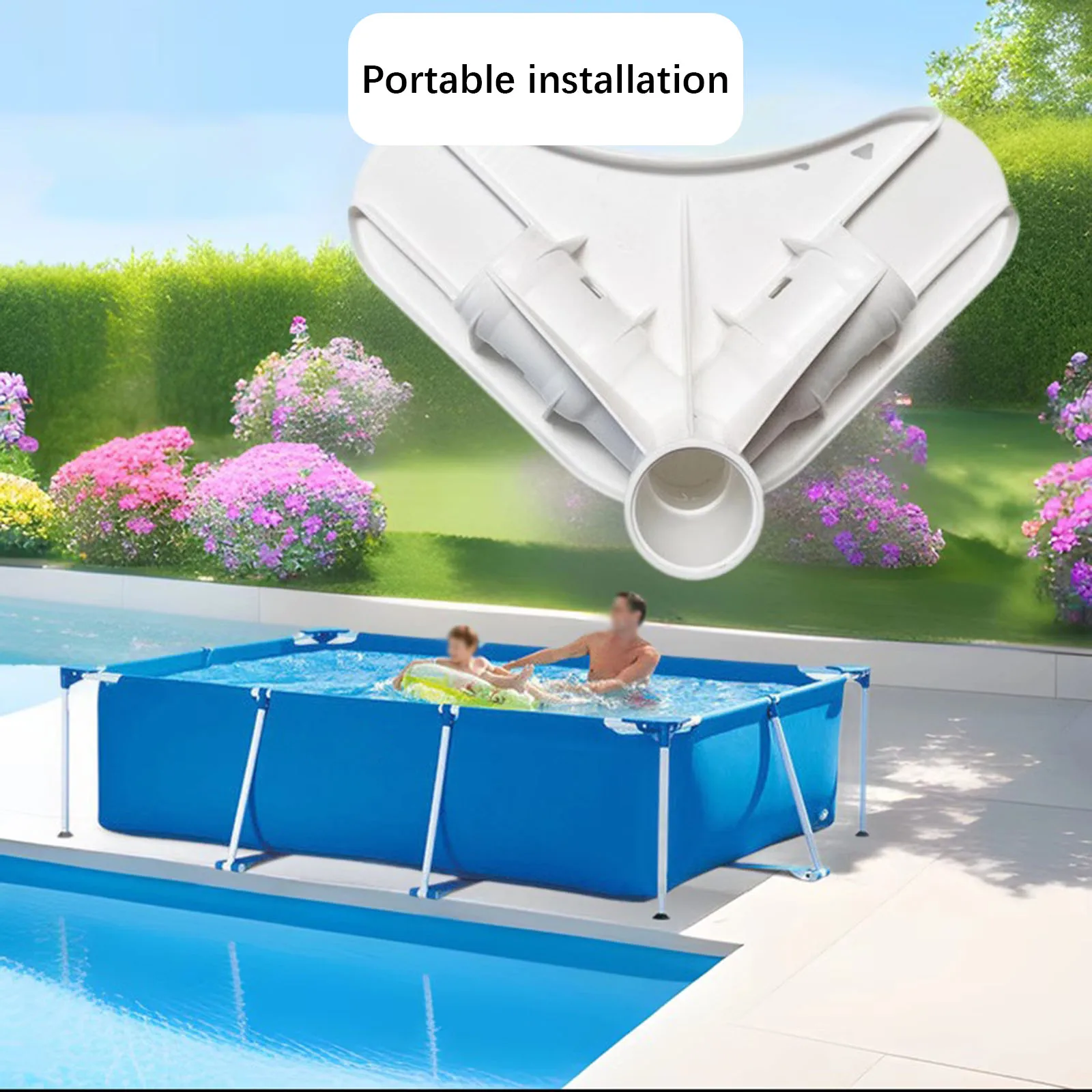 Heavy Duty Pool Frame Corner Support Bracket Replacement Metal Connector for Above Ground Swimming Pools Steel Reinforcement Par
