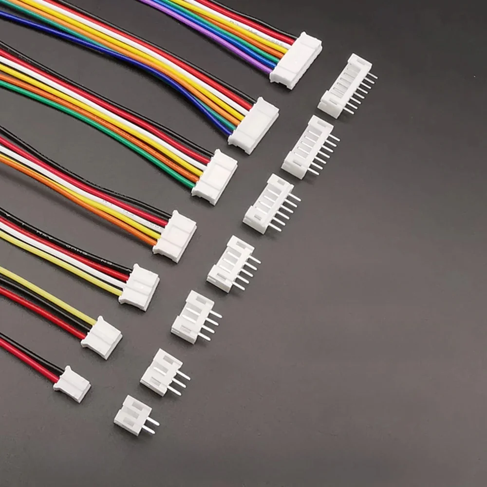 5 jeux de connecteurs Mini Micro JST PH 2.0mm mâle femelle, 2/3/4/5/6/7/8 broches, fil 26awg avec prise de câble terminal