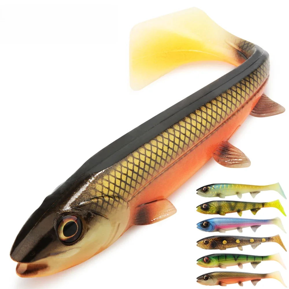 Spinpoler Bombshad Square Tail Swimbait Shad Hechtköder 14 cm 18 cm Druck Silikon künstlich für Big Catch Meeresangeln Wobbler