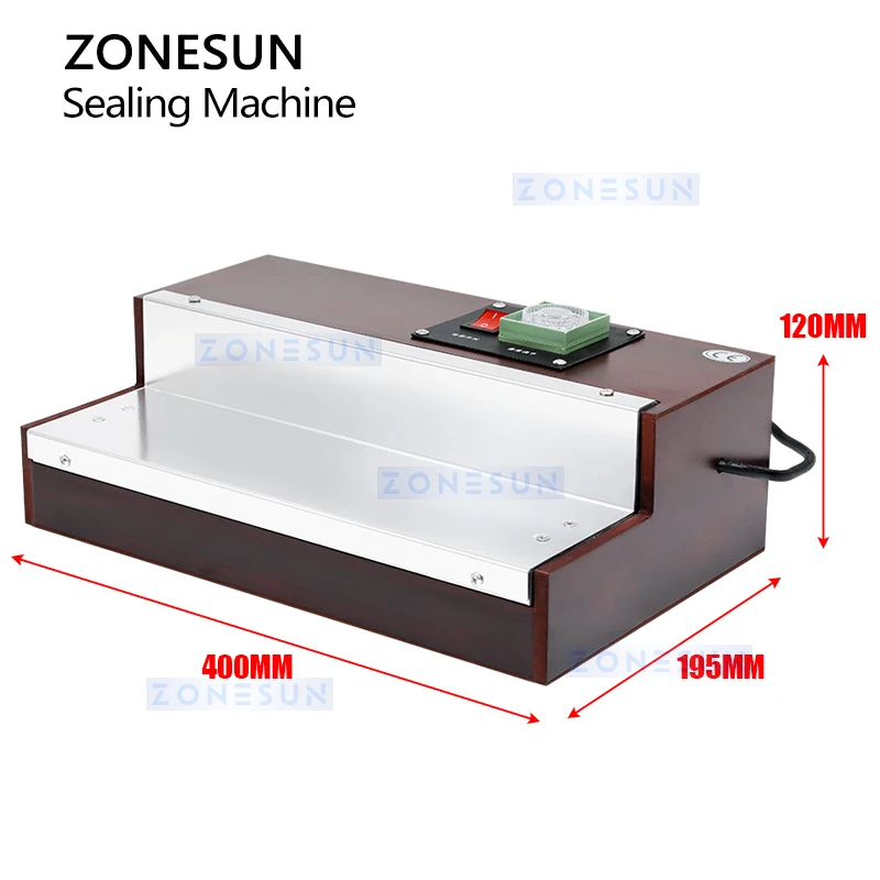 Zonesun ZS-FM10 Cellophane Sealing Machine Film Heat Shrink Wrapping Machine For Box Cosmetics Film Packaging Machine