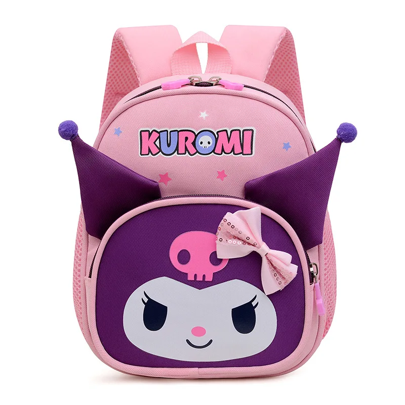 Sanrio Niedlicher Kuromi-Cartoon-Rucksack, hochwertiger Kinderrucksack für die Schule, Saison, Geschenk, Kinder-Reiserucksack