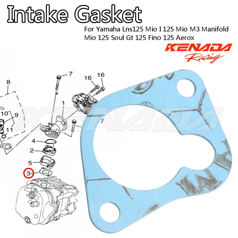 

Throttle Body Intake Gasket For Yamaha Lns125 Mio I 125 Mio M3 Manifold Mio 125 Soul Gt 125 Fino 125 Aerox Avantiz Solariz Ego