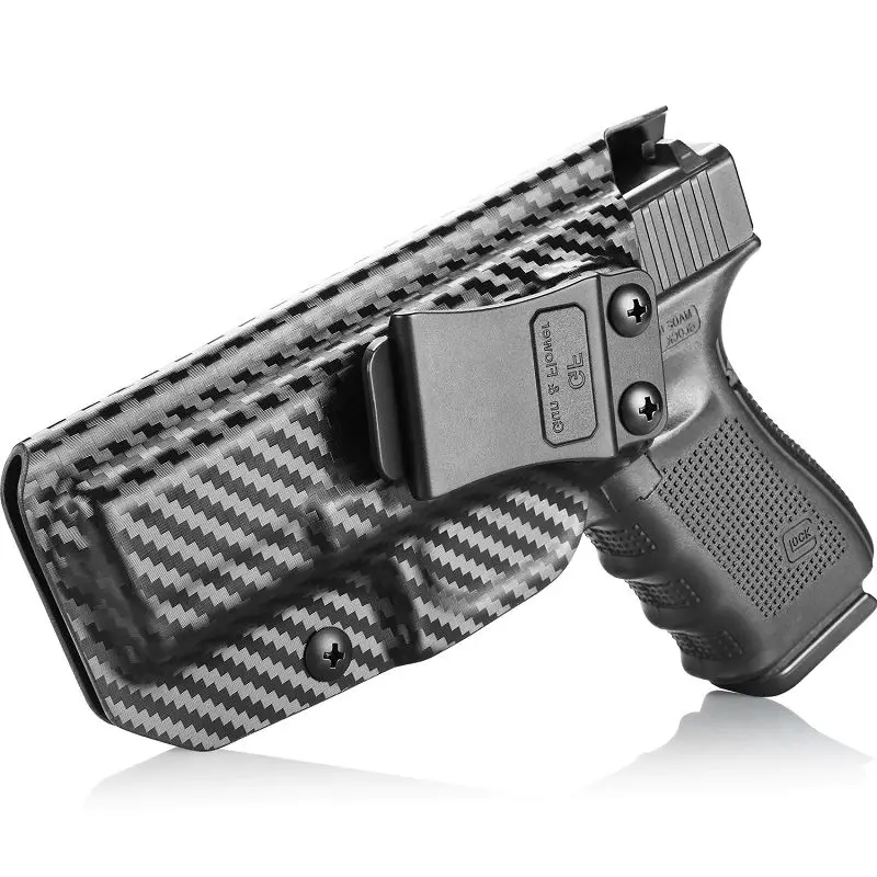 

GF Holster for Glock19 19x 23 32 45(Gen 5 4 3 ) /G17/22/31 Tactial IWB Carbon Fiber PistL Cases with Belt Clip