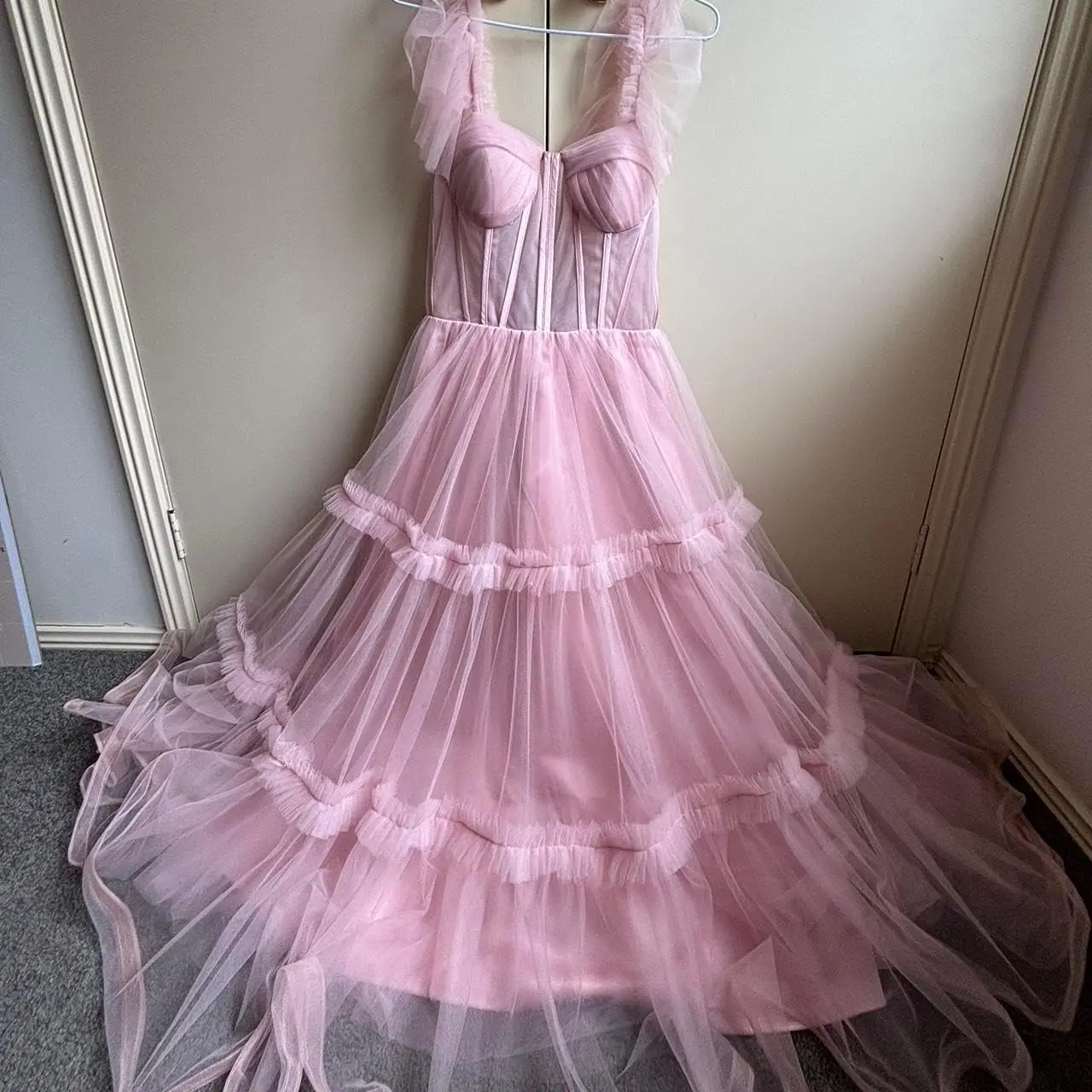 Beautiful Bead Sweetheart Tulle Dress for Women Tea Length A Line Cocktail Dresses Elegant Short Coset Prom Dresses for Teens