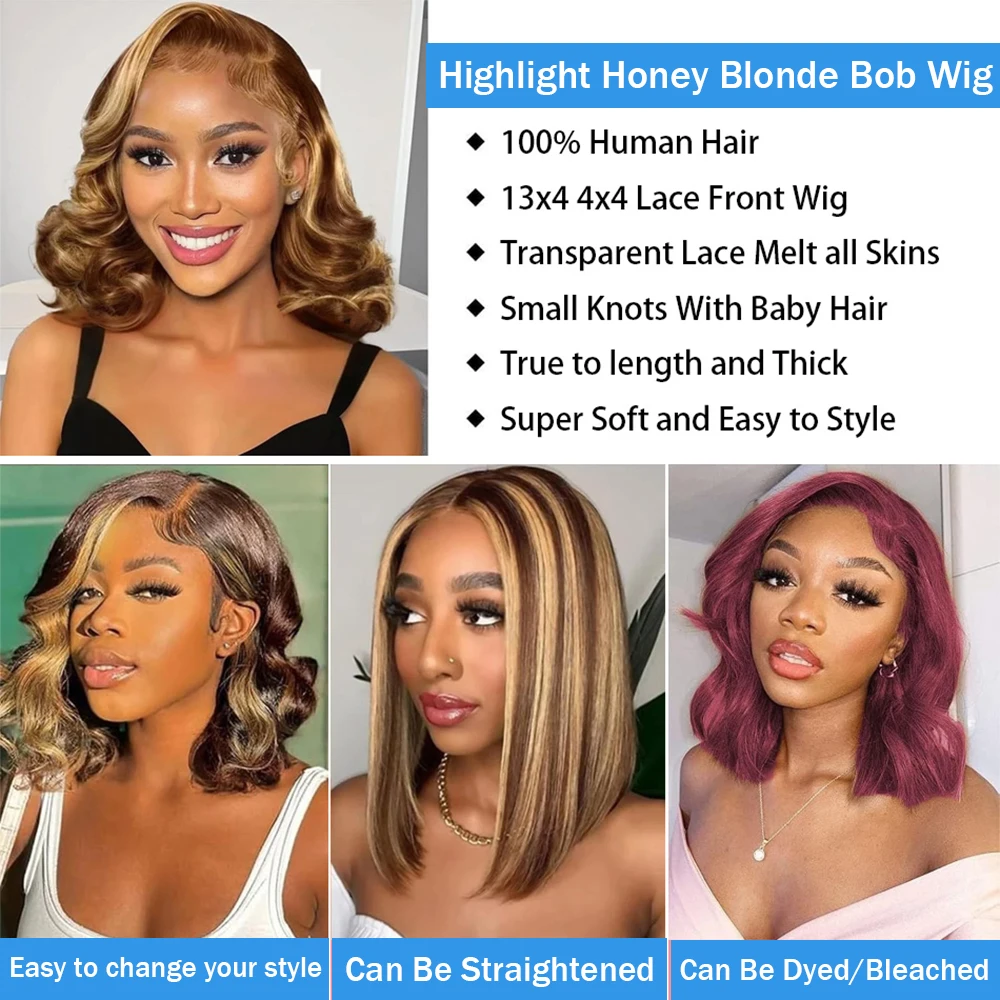150% Density Short Bob Wig 4/2 - Body Jewelry Underwear ulasan dan harga