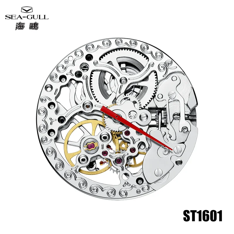 Seagull ST1601 Movement Automatic Skeleton 21 Jewels Frequency 21600 times/hour  Energy Reserve 40 Hours