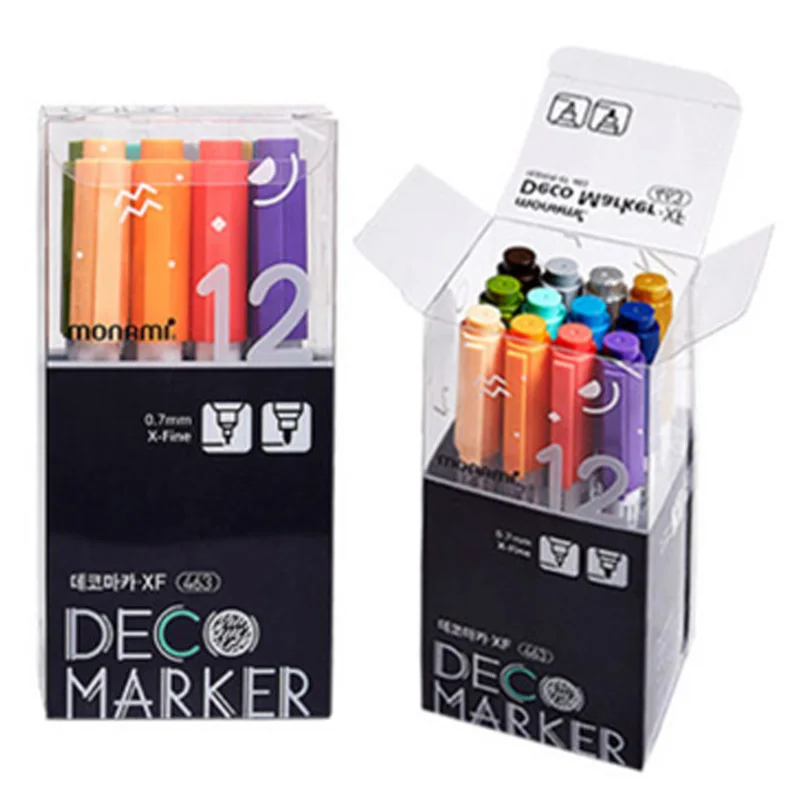 Monami Deco Maka XF 463 0.7mm 12 color B set