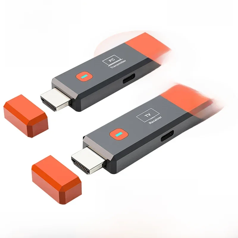 Kit d'extension transmetteur et récepteur vidéo sans fil, Compatible HDMI, adaptateur Dongle clé TV pour PC, caméra, ordinateur portable pour surveiller la télévision